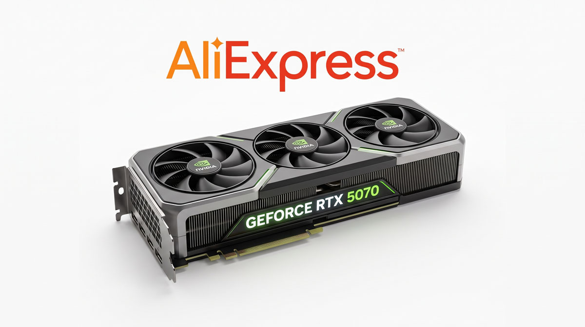 NVIDIA GeForce RTX 5070 en AliExpress